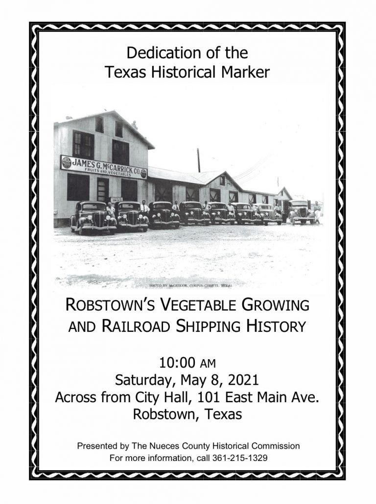 Historical Marker City of Robstown, Texas